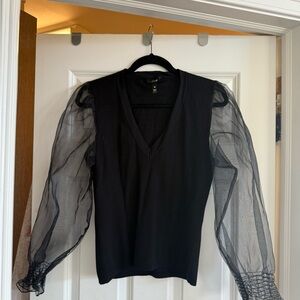 AQUA black blouse